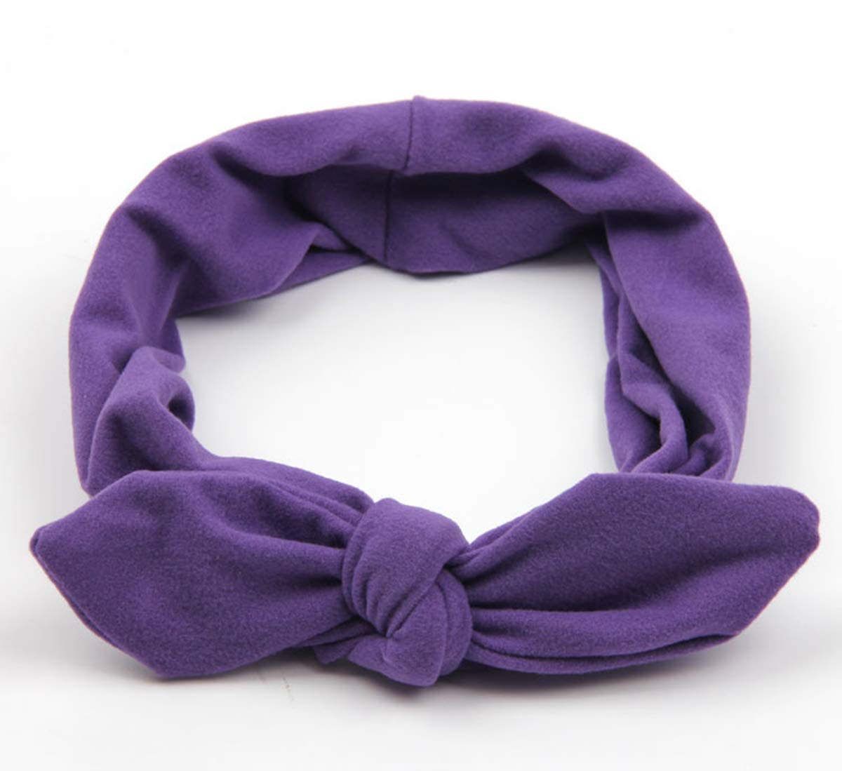 KAEHA SUN-074-04 1 Solid Color Classic Elastic Hair Band for Women, Purple