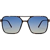 SOJOS Trendy Vintage Aviator Square Sunglasses For Womens Mens Retro 70s UV400 Women Sun Glasses SJ2327