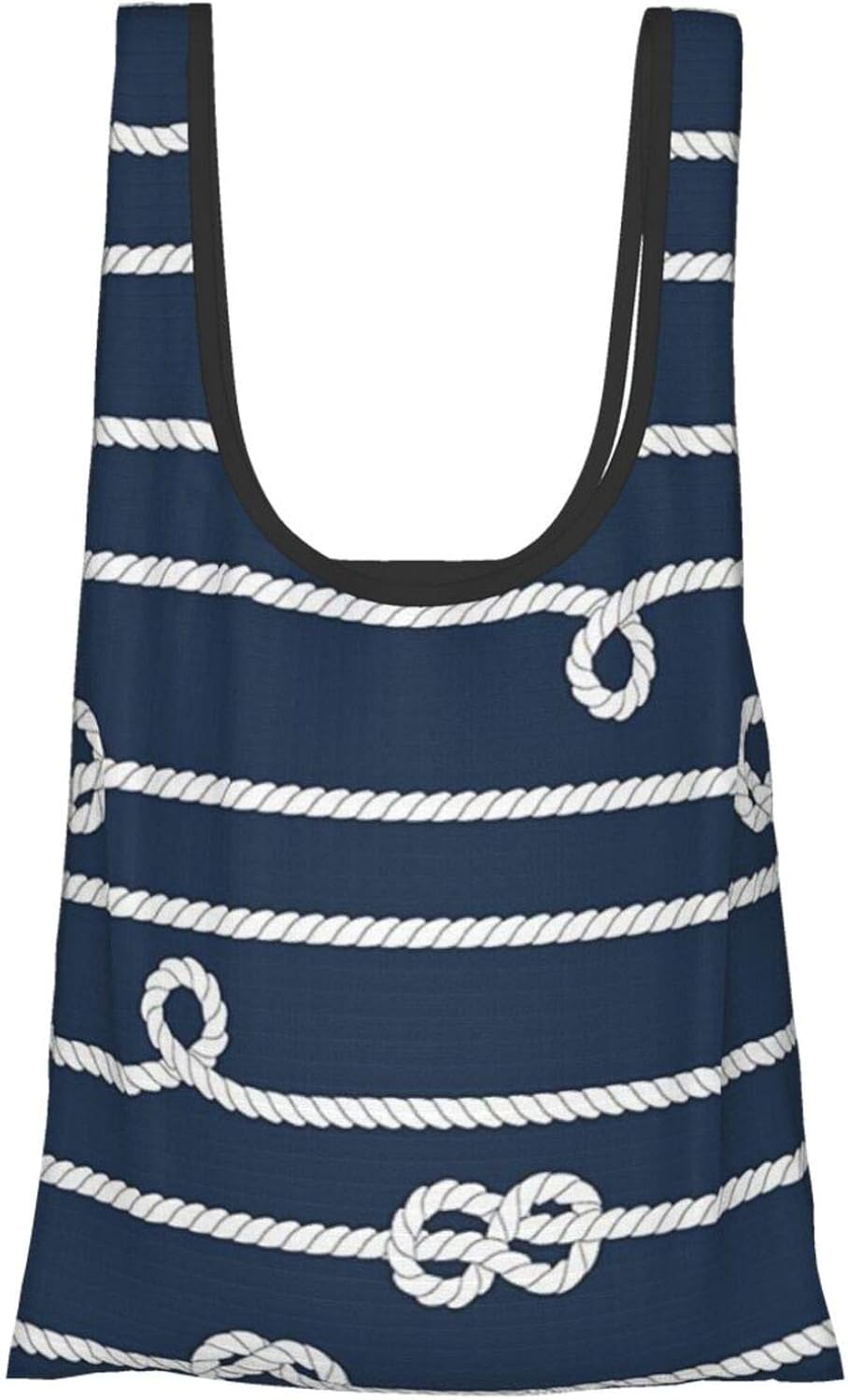 Azul marino Decoración Horizontal Marina Nudos Cuerdas Figuras Sin