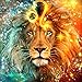 DIY 5D Diamond Painting Kits for Adults Full Drill Cross Stitch Arts Craft Supply for Home Wall Decor 30x40cm（Colorful Lion）