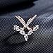 Double V-shape Ocean Wave Ring Cubic Zirconia Rose Gold