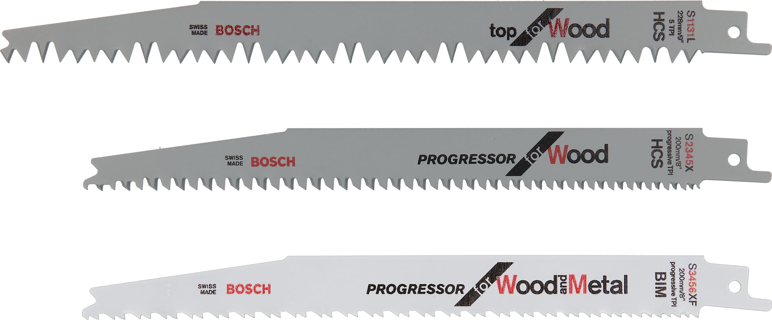 Bosch 2609256797 Sabre Saw Blade (3-Piece)