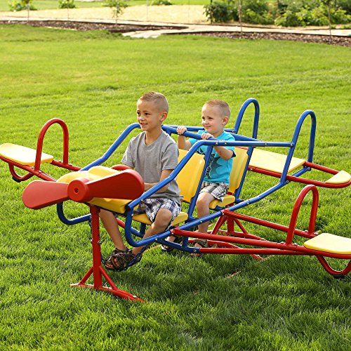 Lifetime Ace Flyer Airplane Teeter Totter Primary Colors (151110) Pricepulse