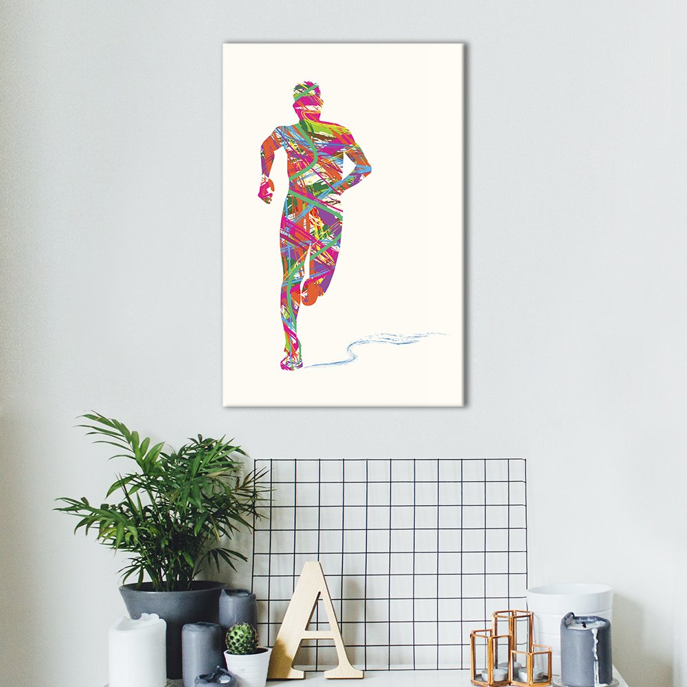 wall26 Canvas Wall Art Sports Theme Abstract Colorful