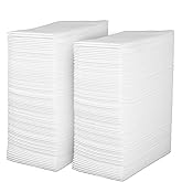 Linen Feel Disposable Guest Towels - Cloth Like White Paper Hand Napkins 200 Pack - Highly Absorbent, Soft Fancy Guest Hand Towels for Bathroom, Parties, Dinner, Cocktails, Kitchen, Weddings & Events