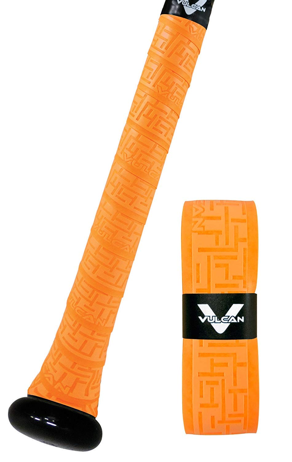 Vulcan | 1.00mm Bat Grip | Baseball/Softball | Optic Orange