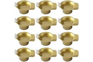 FADRANEY 12 Pcs Diwali Diyas Lamp Decorations, Diwali Gold Led Water Sense Lights, Waterproof Flameless Oil Lamp Shape Tea Lights, Diwali Decorations for Home Indian Temples Pooja Housewarming Return Gift