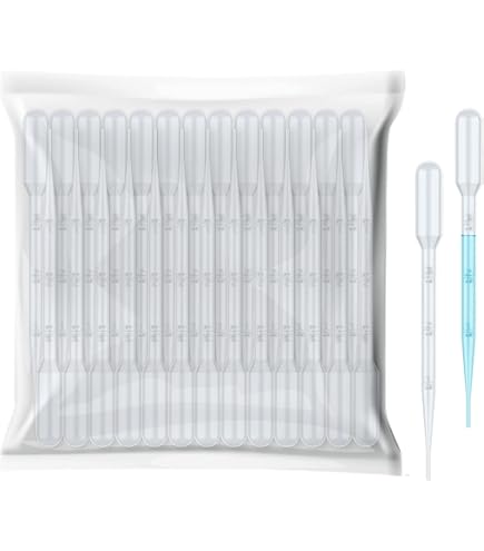Produktbild von 20 Stück Pastettenpipetten 3 Ml – Polyethylen-Pasteurpipetten Mit Skala, Für Aromatherapie, Labor & Medizin