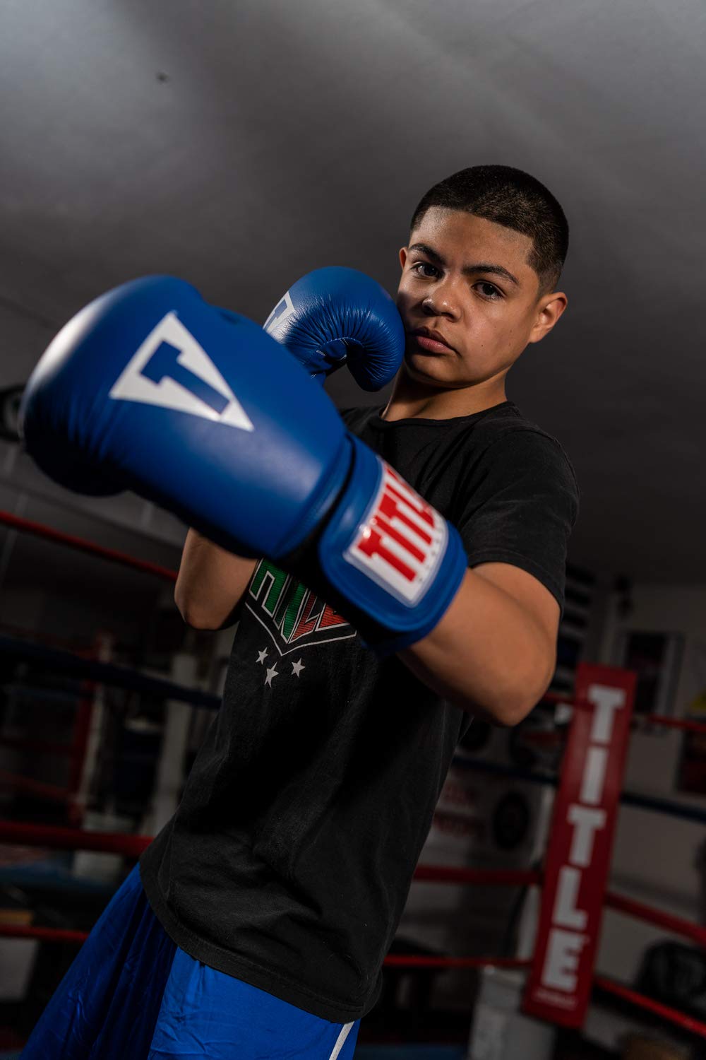 title classic leather elastic training gloves 2.0