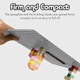 Lekebaby 6 Pack Base Plates 10x10 Large Building Board Grey 32x32 studs view 3