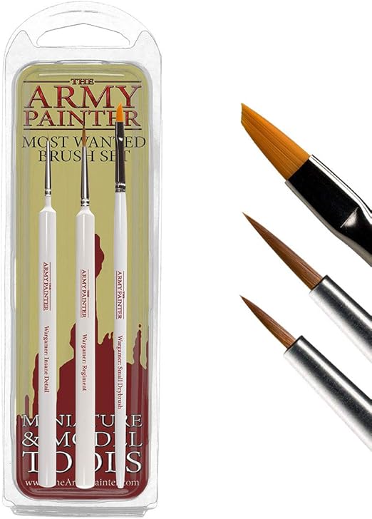 Miniatures Paint Brush Set of 3 Miniature Paint Brushes Insane Detail