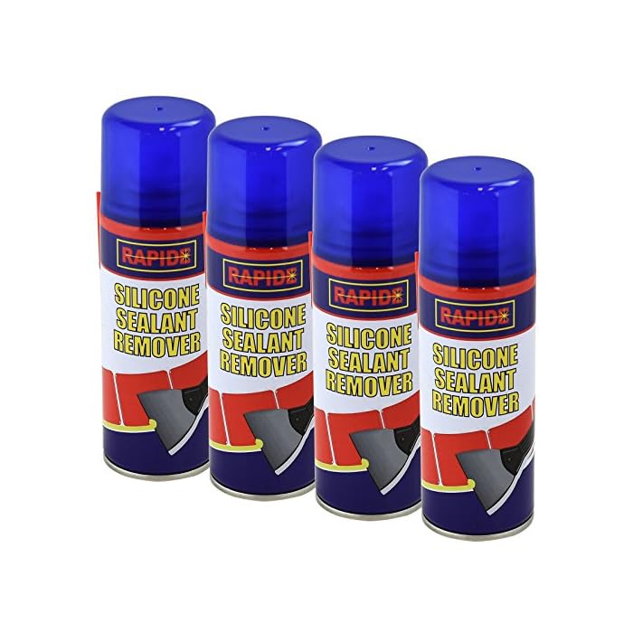 Buy 4 x 200ml Can Silicone Sealant Remover Fast Acting Aerosol Spray