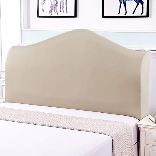 Bed Headboard Slipcover Soft Stretch Fabric Bed Head Cover Leather And