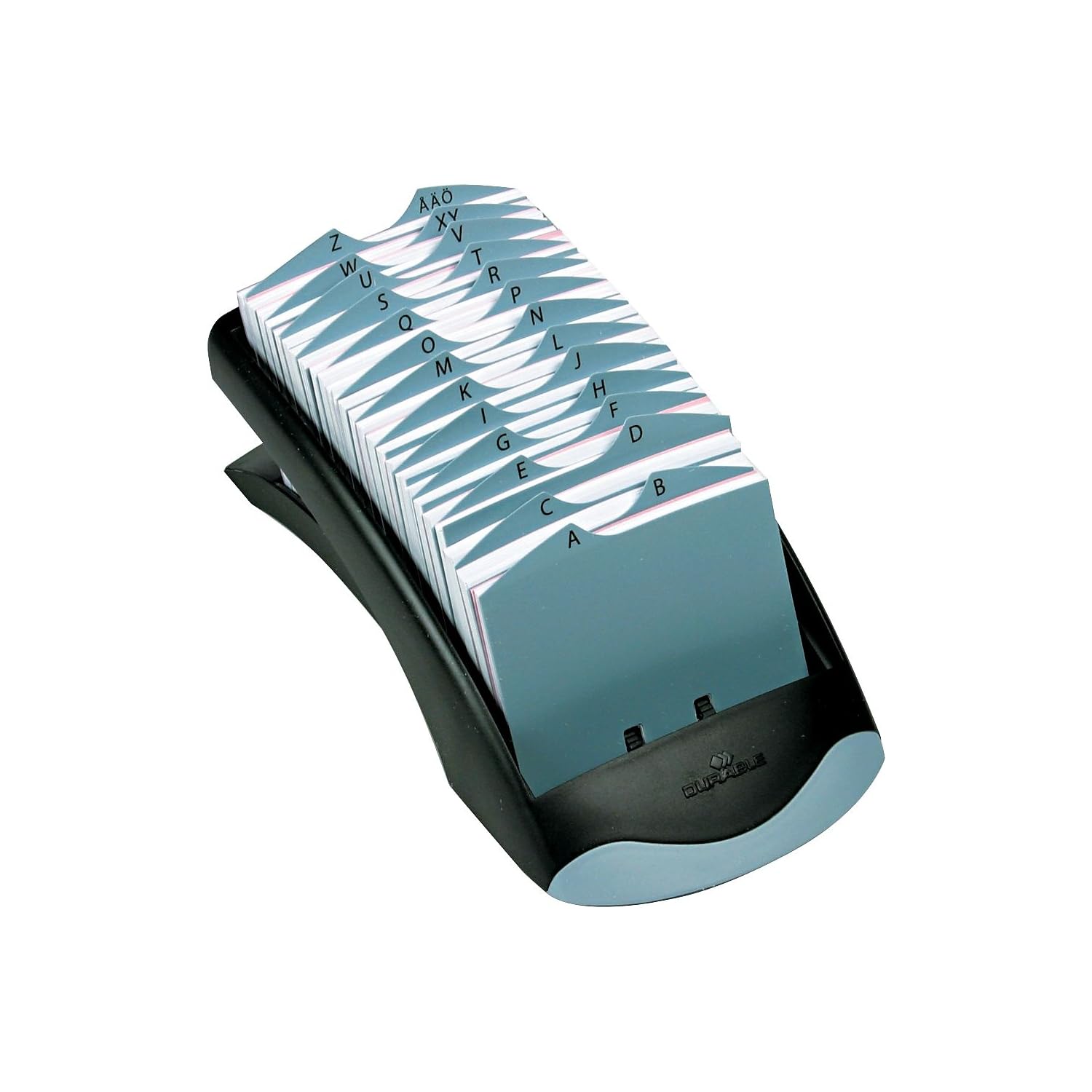 Durable TelIndex Desktop Address Card Holder | Includes 500 Pockets | Includes A-Z Index | Made from Plastic