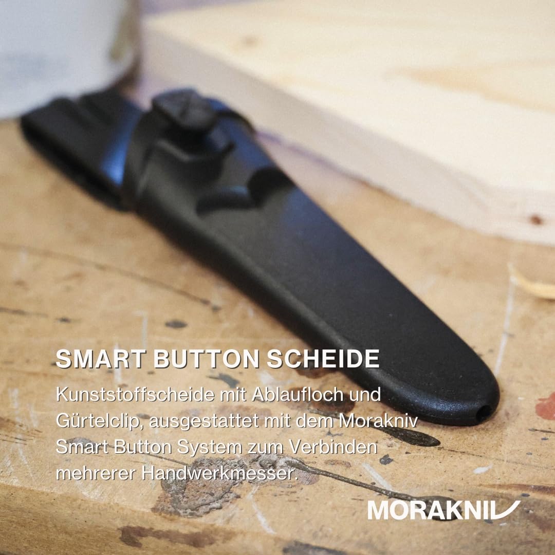 Morakniv Messer mit Scheide für Handwerker - 2-Pack Rot - Basic 511 C - Mora Messer Feststehende Klinge aus Kohlenstoffstahl - 2,0 mm - Hergestellt in Schweden - Outdoormesser feststehend 3