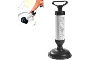 LAVOHOME #1 Plumbers Drain Buster Plunger Professional Tool For Toilet & Sink Bathroom Instant Clogged Drain Remover - Powerful High Compression Air Pressure!! New