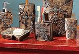 Black Forest Decor Rustic Cross Bath Set - 3 pcs