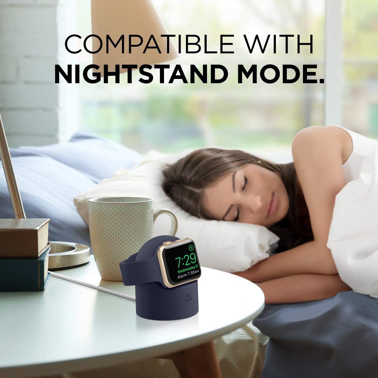 elago W2 Charger Stand Compatible with Apple Watch Series Ultra3/Ultra2/Ultra,11/10/9/8/7/6/5/4/3/2/1,SE3/SE2/SE (49/46/45/44/42/41/40/38 mm) - Image 3
