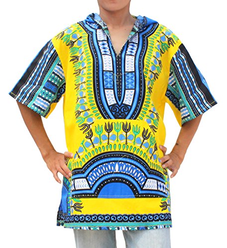 RaanPahMuang Brand Thin Bright Dashiki Windbreaker Hoody Short Sleeve
