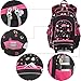 Rolling Backpack for Girls, COOFIT Backpack with Wheeled for Girls Laptop Backpack with Wheeled Roller Backpack