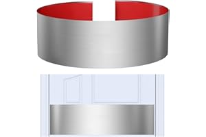 Sanbege Stainless Steel Door Kick Plate, 6" x 30" Door Push Plate, Self Adhesive Kickplate for 32" Doors Interior or Exterior (Brushed Nickel)