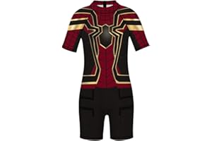 Plustrong Kids Girls Boys 3D Print One Piece Swimsuits Short Sleeve Rashguard Shirts Bathing Suit 5-12 Years