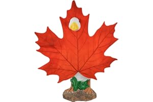 Aymolas Fall Leaf Thanksgiving Goose Outfit Porch Goose Outfits Yard Goose Clothes Silly Lawn Goose Costume for 23'' Porch Goose Duck Thanksgiving Outdoor Decorations