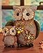 Fall Jeweled Shelf Table Top Sitter Thanksgiving Autumn Home Accent Decoration (Owls) by KNL Store