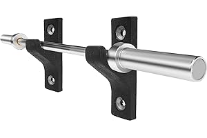 Luwint Wall Mounted Horizontal Barbell Holder, 1 Bar/2 Bars Storage Rack