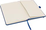 Notes London Eco A5 Notebook with Lined Pages, Pen Loop, Pocket, Blue view 4