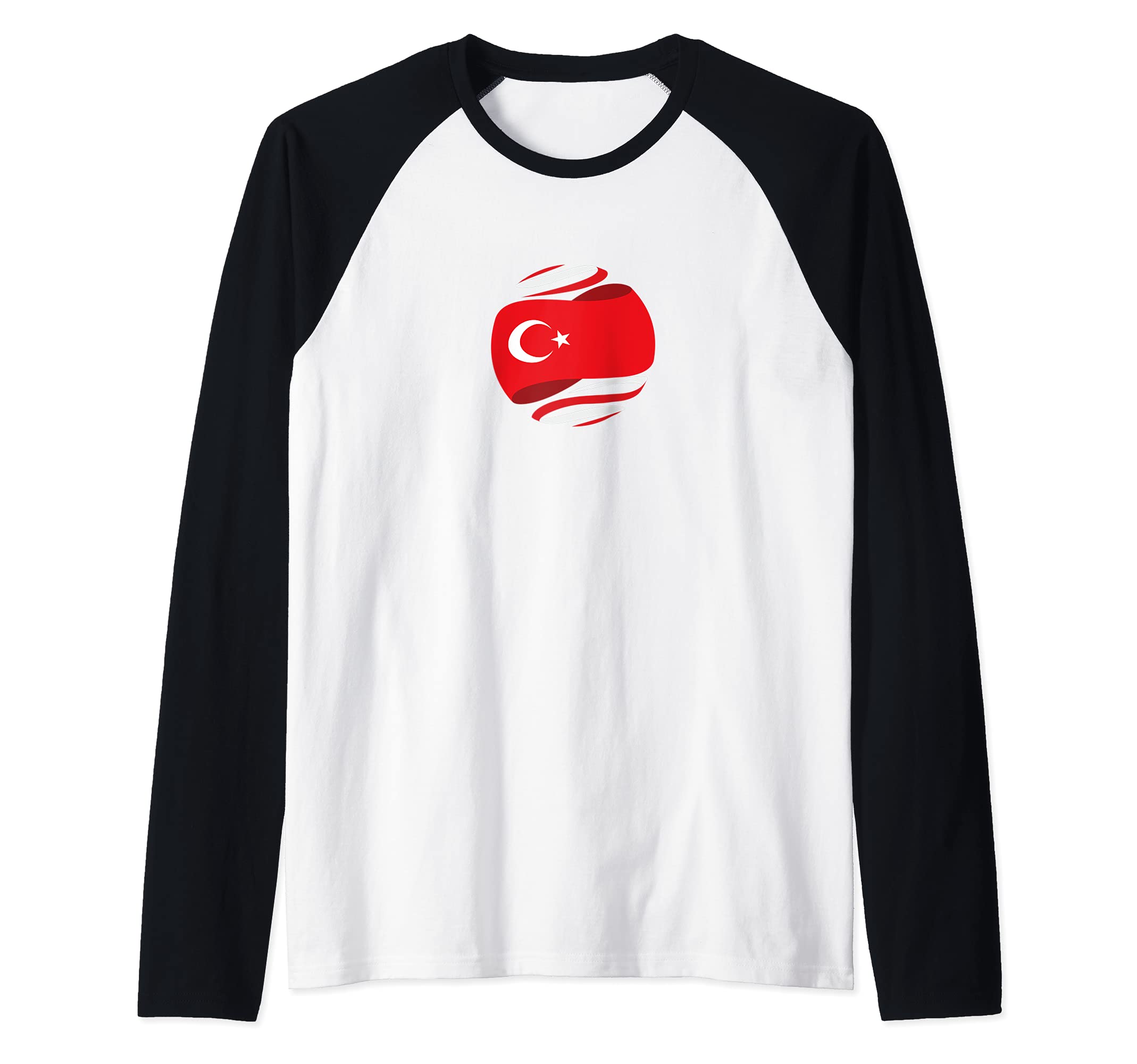 Flag Turkey Raglan Baseball Tee