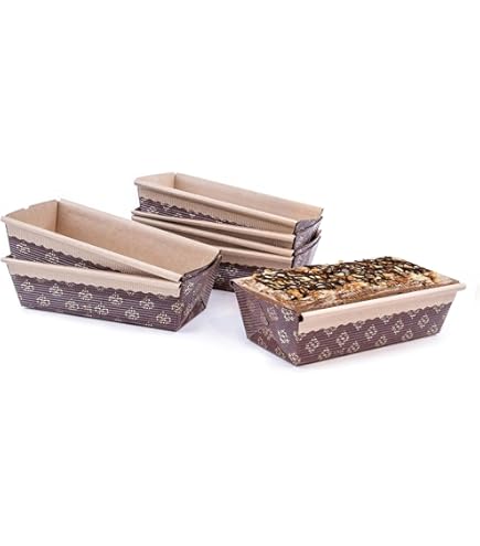 thumbnail image 2 of Pastry Chef's Boutique Small Scalloped Premium Brown Paper Loaf Pan - 7.28'' X 3.14'' X 2'' - Pack Of 12 2 of 12