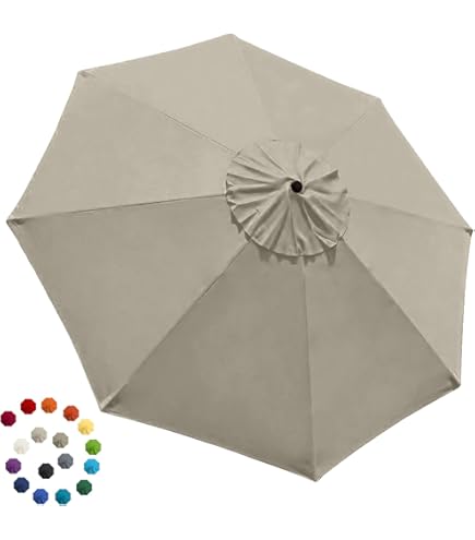 Amazon.com : GLDDFDG 10ft Patio Umbrella Replacement Canopy 8 Ribs, Waterproof & Fade Resistant Market Umbrella Cover, Thickened Polyester Fabric for Backyard, Garden and Pool (Canopy Only) (Lake blue) : Patio, Lawn Amazon.com : GLDDFDG 10ft Patio Umbrella Replacement Canopy 8 Ribs, Waterproof & Fade Resistant Market Umbrella Cover, Thickened Polyester Fabric for Backyard, Garden and Pool (Canopy Only) (Lake blue) : Patio, Lawn