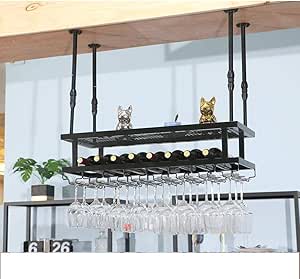 Estantería De Vino,Soporte Copa Vino Hierro Vintage Montado En La Pared