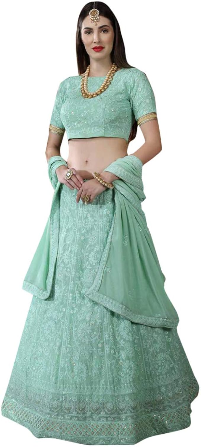 green indian wedding dress