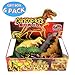 ValeforToy Dinosaur Toys,8 Inch Rubber Dinosaur Set(8 Pack),Food Grade Material TPR Super Stretches,with Gift Bag Learning Card,Zoo World Realistic Dinosaur Figure Squishy Toy for Boy Kid Party Favor