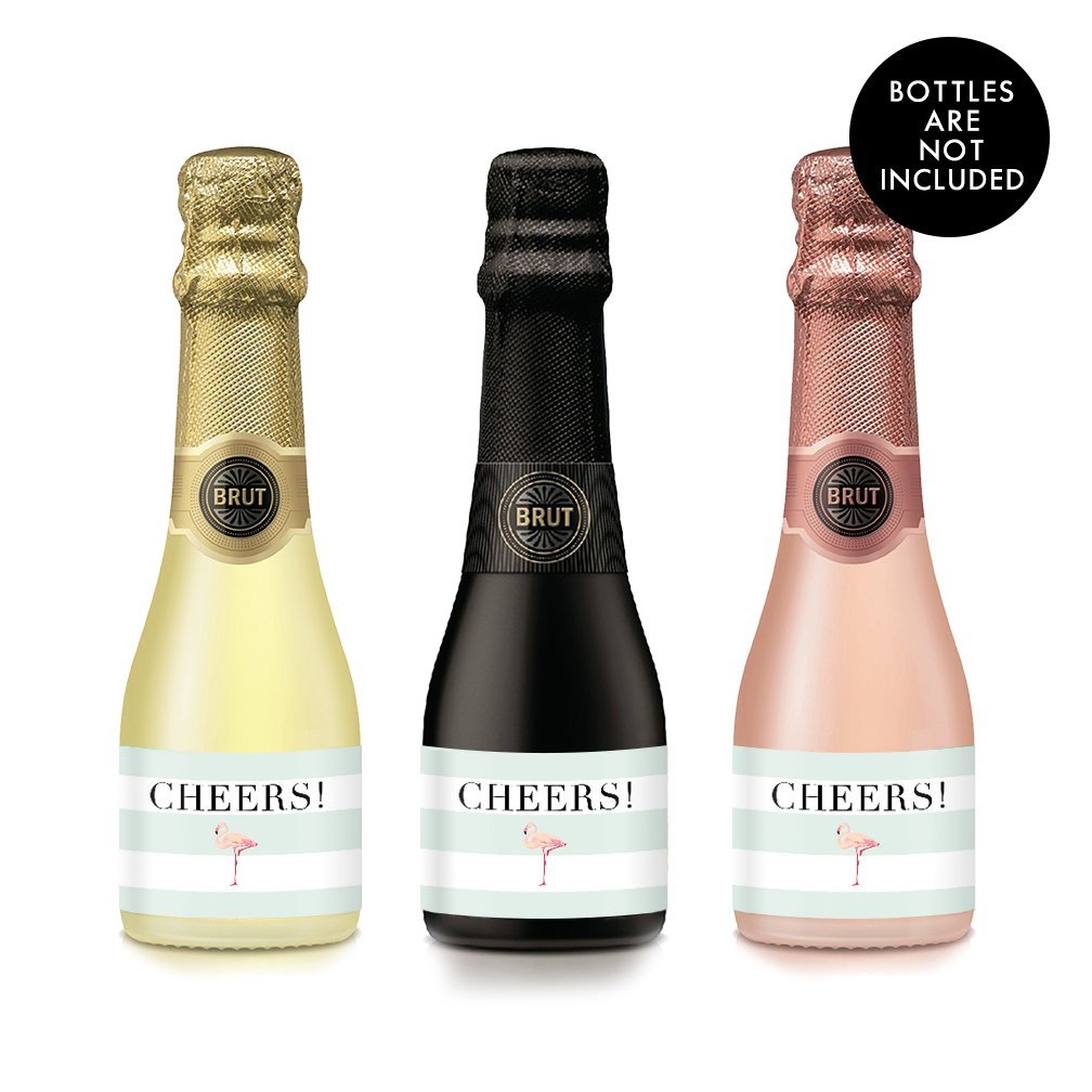 mini bottles of champagne baby shower