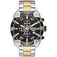 Diesel Spiked Men's Watch, Chronograph Watch with Stainless Steel Bracelet or Genuine Leather Band