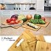 Bamboo Cutting Boards Set of 3 Durable Thick Strong Premium Eco-friendly Wood - Kitchen Chopping Chicken, Meat, Bread, Vegetables, Fruit, Cheese. Brand: Perfect Life Ideas -Tm