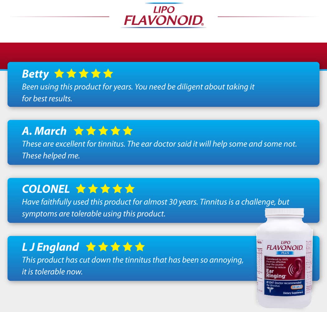 LipoFlavonoid Plus Ear Health Supplement 500 Caplets 1 ENT Doctor