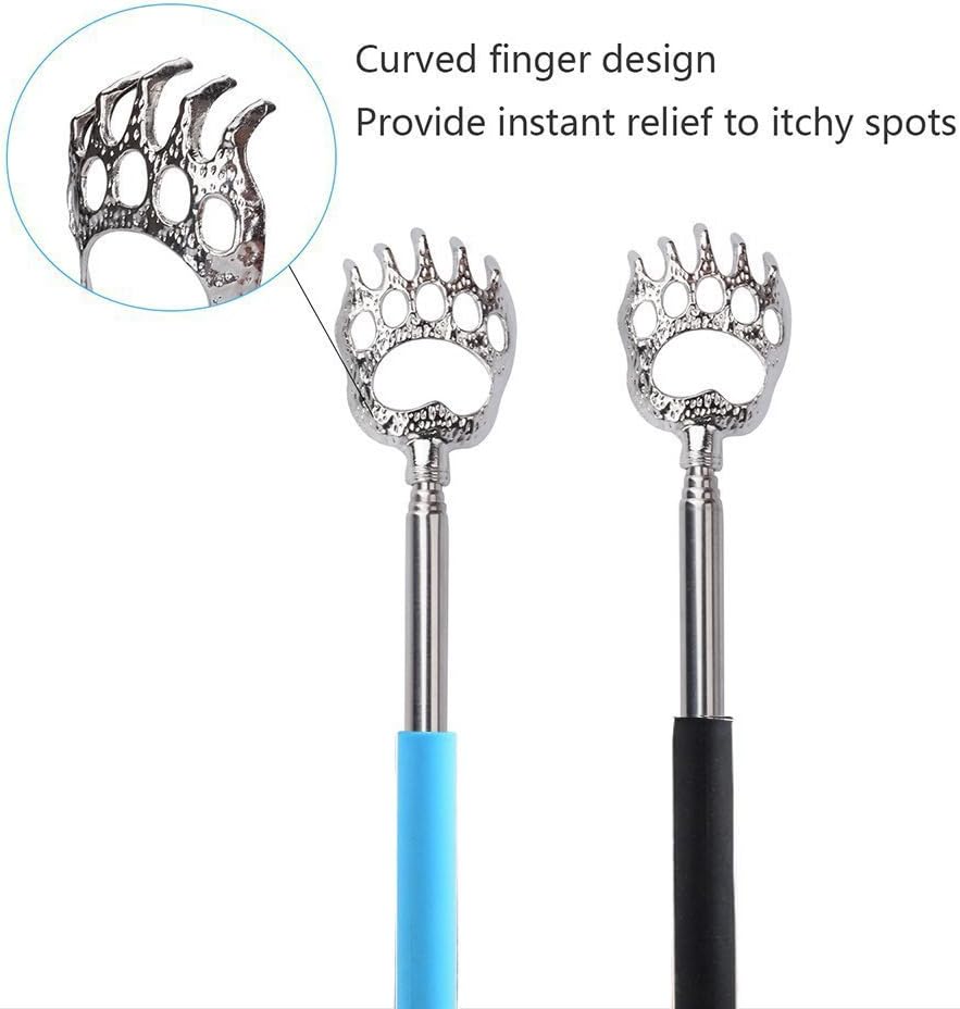 StaiBC Telescopic Back Scratcher (2 Pack) and Scalp Massagers(2Pack, Gold) Head Massager Scalp Scratcher for Head Body Relaxing: Health & Personal Care