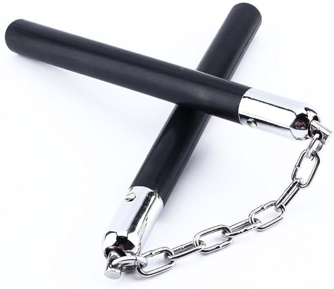 Hilmocho Rubber Nunchucks Safety Practice Training Nunchakus Martial