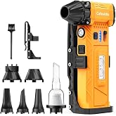 Cafovidia Electric Air Duster, Compressed Air Duster, 200g Thrust | 180000RPM Brushless, 8000mAh Rechargeable Battery, Stepless Adjustable,Cordless Air Blower &amp; Vacuum for PC,Car&amp;Outdoor
