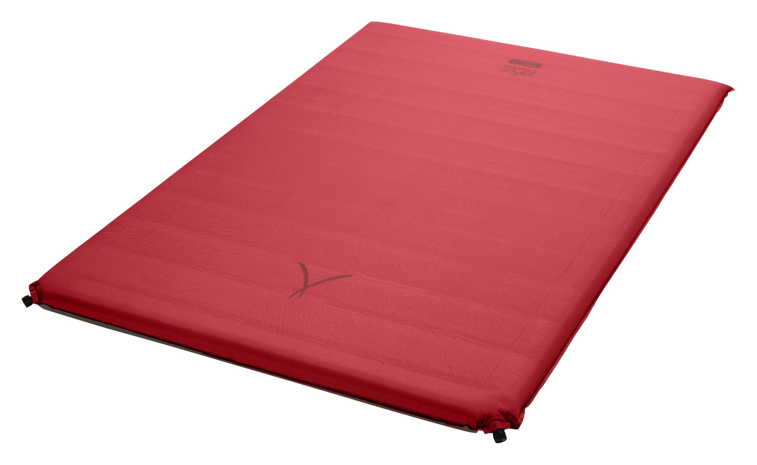 Grand Canyon HANCOCK 7.5 DOUBLE - Self Inflating Camping Mat - 198x130x7,5cm - American Beauty (burgundy red)