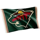 Desert Cactus Minnesota Wild Flag NHL 100% Polyester Indoor Outdoor 3x5 feet National Hockey League Team Flags (Flag A)
