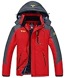 JINSHI Men's Snow Jacket Waterproof Ski Jackets