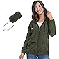 JTANIB Womens Raincoat Windbreaker Waterproof Lightweight Packable Hooded Rain Jacket S-XXL