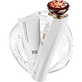 INIA 3-in-1 Red Light Therapy for Face and Neck Beauty Device for Puffiness & Skin Firming Skincare Tool (White)