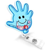 Plifal Surgical Tech Badge Reel Holder Clip - Cute Scrub Tech Retractable ID Name Card Badge Reel with Charm Alligator Clip, Nurse Nursing Office Medical Worker Student Shaker Accessories Gifts