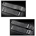 20mm Mesh Stainless Steel Bracelet Wrist Watch Band Strap with Fold-Over Clasp Buckle - Black